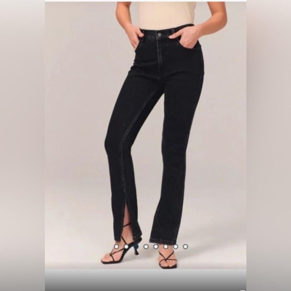 The Skinny High Rise Black Abercrombie Jeans- size 30/10R Curve Love